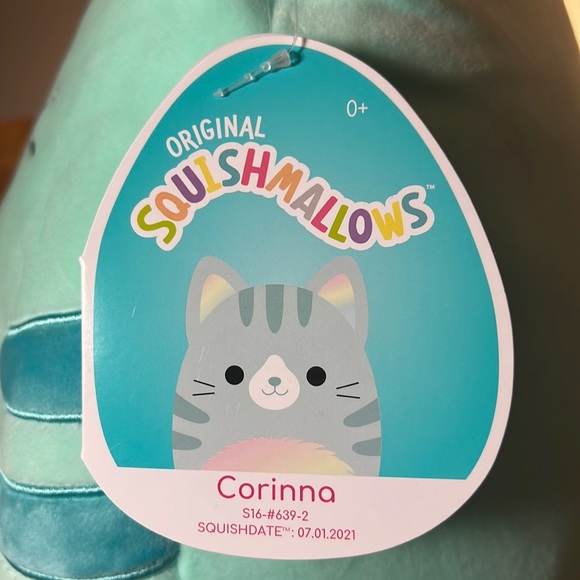 16” Corinna The Cat NWT Squishmallows Kellytoy - Picture 7 of 10